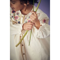 [루이스미샤] 24FW 키즈 오가닉 원피스 DRESS FLORIANE GRI-W24-S0184