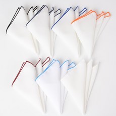 산디노 화이트 코튼 행거치프 행커치프 포켓치프