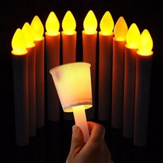도매창고 LED 건전지 양초 촛불 캔들 집회 시위, (AAA건전지2개포함)