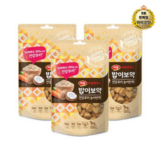 밥이보약 하림펫푸드 건강쿠키 눈이반짝 강아지 간식 120g, 3개, 귀리(눈이반짝)