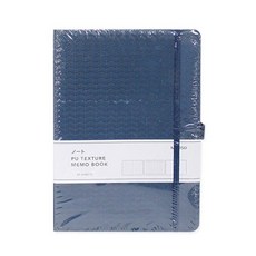 미니소 레더 커버 노트 L 다크 블루 0400030974, 레더 커버 노트-L/다크 블루
