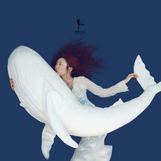 꿈꾸는고래베개대형롱등받이등쿠션안고자는바디필로우흰고래-95cm