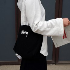 Stussy 스투시 일본식 잡지 부록 Stussy 숄더 캔버스 가방 메신저 백 토트 백 Twitter 핸드백 P73723