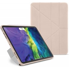 iPad Air 4 10.9인치(2020) 5-in-1 스탠드 위치 케이스 쇼크 방지 TPU 범퍼 Apple 펜슬 2 동기화 및 충전 호환 - 더스티 핑크, 단일옵션
