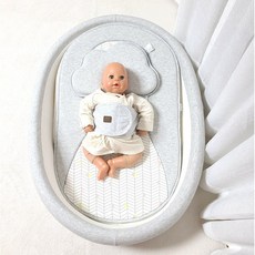 마마루 에그 휴대용 신생아 아기침대, (A)에그 휴대용침대+이너패드+방수커버