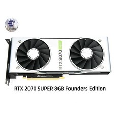 엔비디아 GPU RTX 2070 SUPER 8GB 2080 파운더스 에디션 게이밍 그래픽 카드 GDDR6 PCI Express 3.0 사용