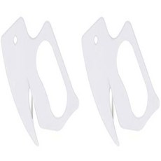 Paper Knife Letter Opener Envelope Slitter Envelope Opener (White - 2 Packs) 페이퍼 나이프 레터 오프너 봉투 슬리 터, 1