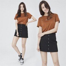 엘아우어 베리즈 블랙데님 미니 스커트
