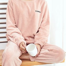 겨울 극세사 잠옷세트 수면바지 파자마 밍크 잠옷 홈웨어