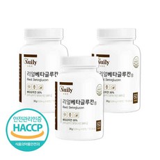 베타글루칸 정 국산 발효 베타글루칸 88% nk세포 3세대 베타글루칸 식약처 인증 해썹 영지 버섯균사체 치커리 추출물 분말 알약타입 1 일 2정 3개월분 3개 60정