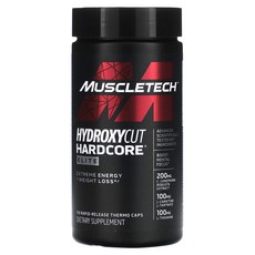 인터네셔널 버젼 ) 머슬테크 하이드록시컷 하드코어 엘리트 110캡슐 Muscletech Hydroxycut Hardcore Elite 110caps, 1개, 110정 - 하이드록시에틸셀룰로오스