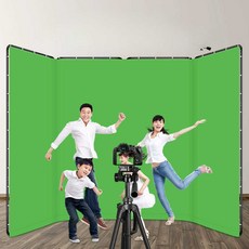 대형 크로마키 배경화면 천 스튜디오 사진관 촬영 3D, 2.4x4m 배경(파랑) 1x1m, 1개