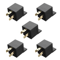 Royalways 5x 차 트럭 모터 자동을위한 4 Pin 30A 12V 온 / 오프 릴레이 소켓 마개