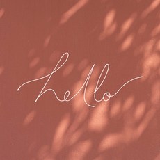 간판앤디자인 감성문구 레터링 캘리그라피 스티커, 헬로우, 화이트 - 오늘의집인테리어