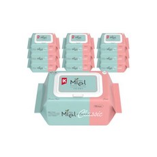 미엘 클래식 물티슈 100매 캡형 10팩 2박스이상 구매시 할인이벤트, 미엘 클래식 물티슈 100매 캡형 10팩 2박스이상 구, 10개
