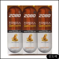 KDM 2080 진지발리스 가그린 진저민트 120g 3입 샴푸 잇몸케어치약 칫솔 애터미 치약, KDM 1