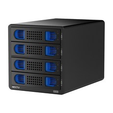넥스트유 NEXT 924TC 하비제 USB-C타입 4베이 DAS 외장하드 데이타 스토리지, 1