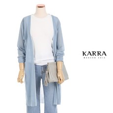 카라 KARRA (77까지)세라배색라인오픈가디건_KB0MCD007A