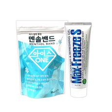 맥스프리즈S 쿨링겔 젤타입 113g+아이스원 자가점착 붕대 멘솔밴드