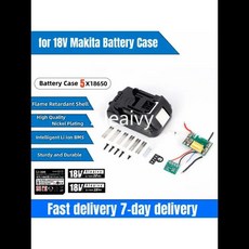 호환 PCB 충전 보호 회로 기판 쉘 박스 BL1830 5X 18650 리튬 이온 배터리 케이스 MAKITA 18V 3.0Ah 2.0Ah BL1845