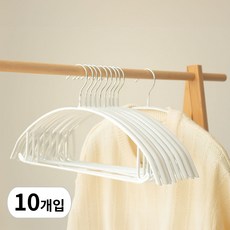 카사비바 주우재 어깨뿔방지 알루미늄 옷걸이, 화이트, 10개 화이트, 10개