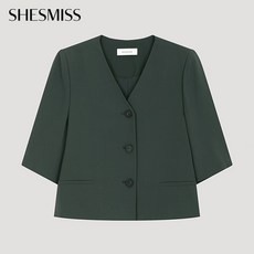 쉬즈미스 칼라리스 브이넥 셋업 자켓 SWSJKO22050 DG