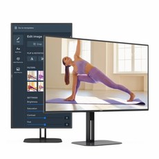 알파스캔 AOC U27V5 4K UHD USB-C 높낮이 무결점, 상세페이지 참조, 1