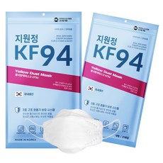 지원정 KF94마스크 3D입체형 100매, 화이트, 4개, 25매입
