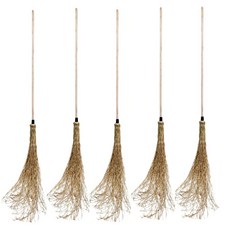 아파트 단지 청소용 싸리비 목봉 5P 150cm 도로용빗자루 청소도구 공원 화단, 5개