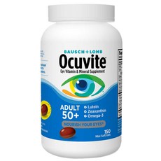 Ocuvite 오큐바이트 50세 이상 눈건강, 350g, 150 Soft Gels, 1개