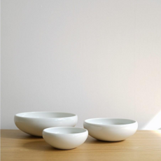 고급 백자 도자기 찬기 - 3size, 소, 1개