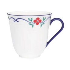 로스트란드 썬본 머그 컵 300ml 북유럽 감성 주방 카페 인테리어 신혼 선물 홈카페 음료 커피 빨간 꽃 무늬