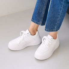 여성 화이트 플랫폼 스니커즈