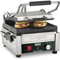 워링 커머셜 WPG150 컴팩트 이탈리아 스타일 파니니 그릴 120볼트 실버, 120-volt