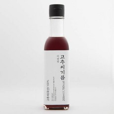 [현대백화점]명인명촌 이광범 고추씨기름 200ml, 단일속성, 없음