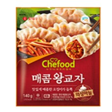 쉐푸드 의성마늘매콤왕교자 140g x 4개 (무료배송)