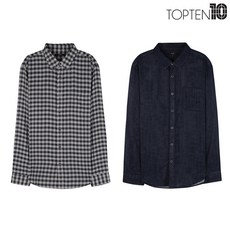 탑텐 남성 이중지 셔츠