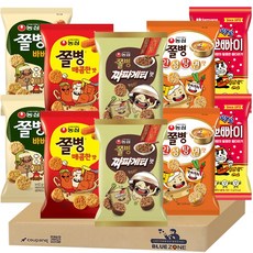 블루존 라면 스낵 5종 10개 쫄병(짜파게티맛2개+매콤한맛2개+안성탕면맛2개+바베큐맛2개)+별뽀빠이2, 1개