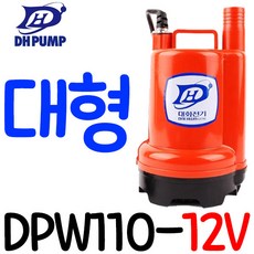 펌프샵 대화전기 DPW120-24V 밧데리용펌프 양어장 선박 수족관 활어차량 급배수 수중모터 DPW120-24볼트