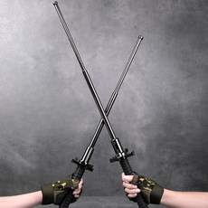 경찰삼단봉  볼프론 원터치 삼단봉 경찰 진압봉 블랙 78cm 유광 1개 