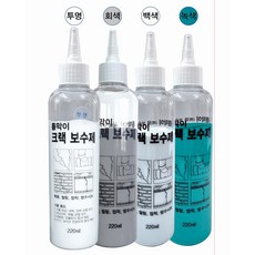 CMCIV* 우레탄 방수박사 / 틈새 보수제 @안전2중포장@ 옥상 방수 틈새 크랙 보수 계단보수 천장 벽돌, 틈새보수제220ml, 백색, 1개