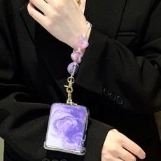 이지겟 Z플립5 물감채색 케이스 핸드폰 줄