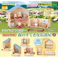 실바니안 가챠 4개 세트 패밀리 집 실바니안 EPOCH 종류다양 아이 조카 선물, C