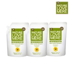 네이쳐러브메레 유아 국화 세제 리필 1300ml, 3개