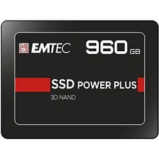 Emtec 480GB X150 Power Plus 3D NAND 25인치 SATA III 내장 솔리드 스테이트 드라이브SSD ECSSD480GX150, 3) 960GB