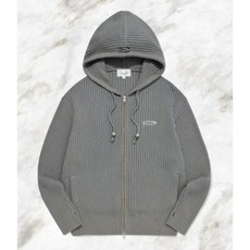 피지컬 에듀케이션 디파트먼트 PHYSICAL EDUCATION DEPARTMENT BEAD POINT KNIT HOODIE ZIP UP GREIGE, S