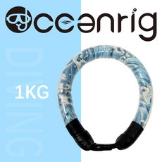 ccenrig 프리다이빙 넥 웨이트 스쿠버 다이빙 1-2kg, 05/웨이브 블루 1KG