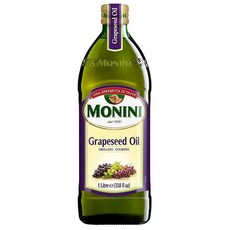 Monini 그릴과 요리에 적합한 프리미엄 추출물 포도씨 오일 Premium Extract Grapeseed Oil for grilling and cooking, 1L, 1개
