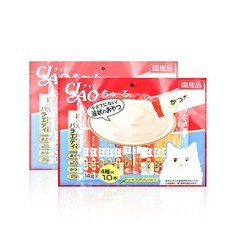 챠오 츄르 이나바 버라이어티 고양이 짜먹는 간식 40P, 560g, 2개, 가다랑어 버라이어티