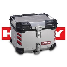 하디 오토바이 알루미늄 탑박스 45L 55L 65L 85L 100L 배달통 배달가방, 실버